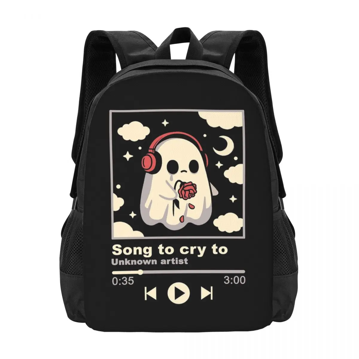 Song To Cry To - Sad Ghost With Withered Rose Backpack Hot Sale Daypack Kids BookBag School Bag Shoulder Bags for Men Women
Song To Cry To - Sad Ghost With Withered Rose Backpack Hot Sale Daypack Kids BookBag School Bag Shoulder Bags for Men Women
