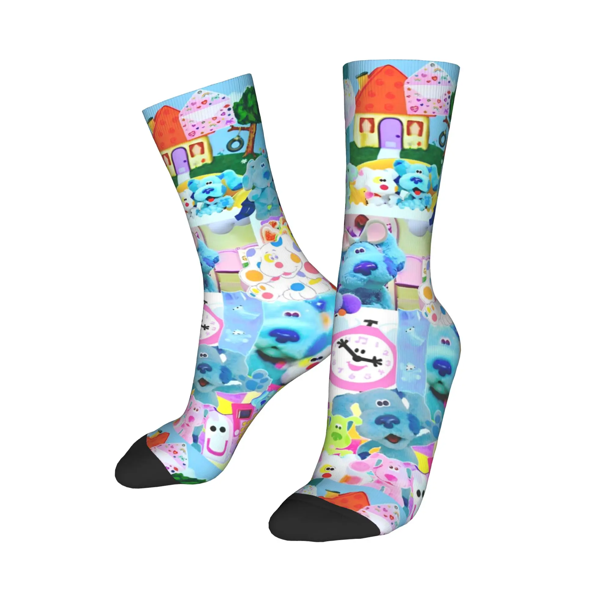 Сумасшедший дизайн Blue's Clues Blue Dog Футбольные носки с героями мультфильмов Полиэстеровые носки средней длины унисекс Нескользящие,
Сумасшедший дизайн Blue's Clues Blue Dog Футбольные носки с героями мультфильмов Полиэстеровые носки средней длины унисекс Нескользящие,