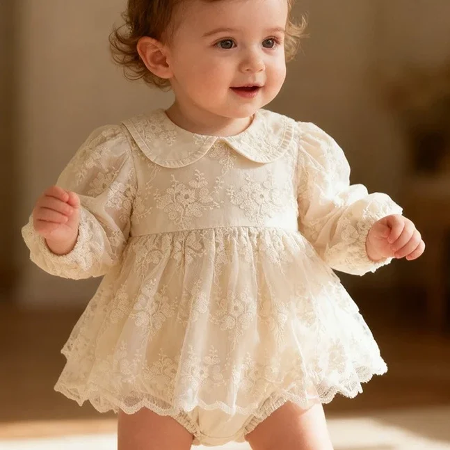 Детский комбинезон для девочек 2025: Новинка весенне-летнего сезона, милый повседневный комбинезон с длинным рукавом и вышивкой из сетчатой ткани
Детский комбинезон для девочек 2025: Новинка весенне-летнего сезона, милый повседневный комбинезон с длинным рукавом и вышивкой из сетчатой ткани