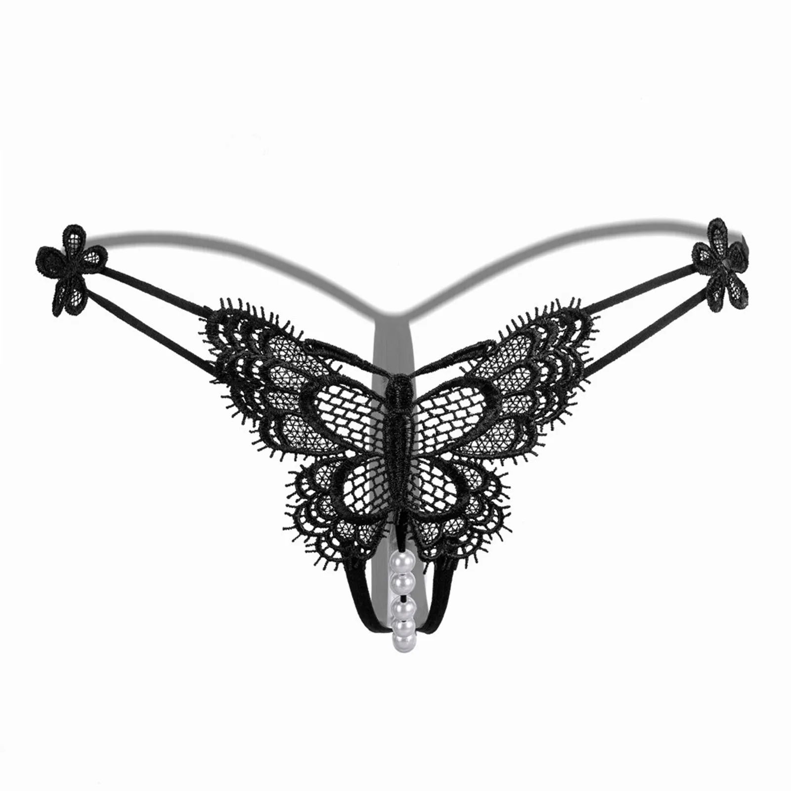 Ladies' Sexy Floral Lace Hollow Out Transparent Panties Thongs G-String Pearl Sexy Lingerie
Ladies' Sexy Floral Lace Hollow Out Transparent Panties Thongs G-String Pearl Sexy Lingerie