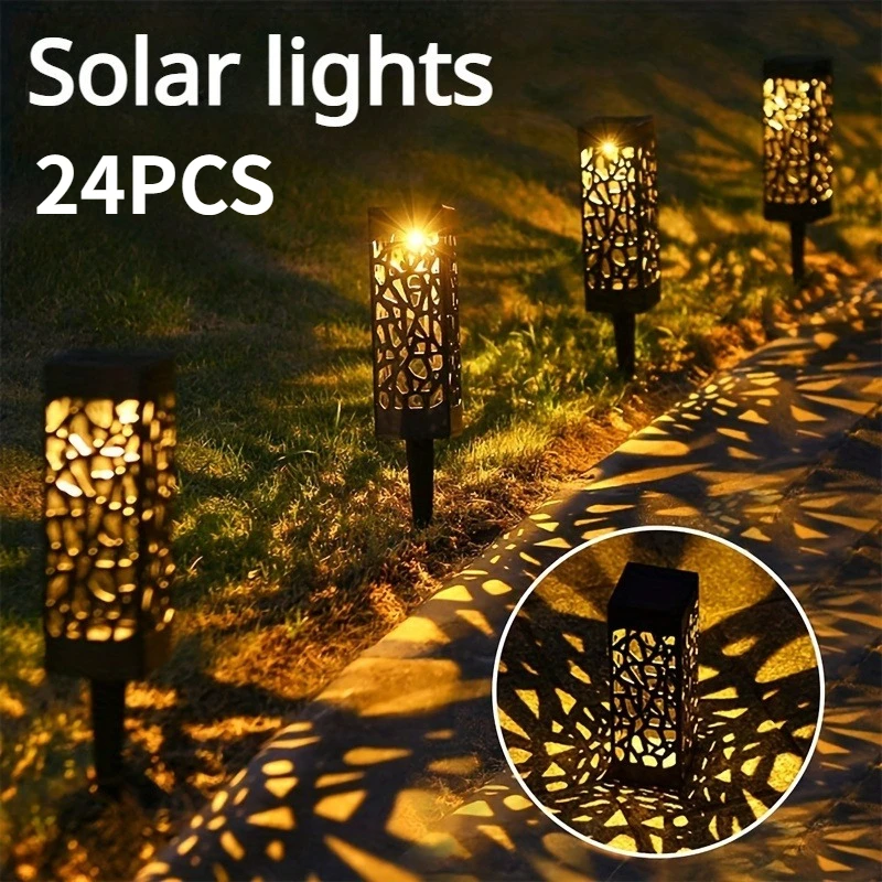 24pcs Solar-Powered Outdoor Decorative Path Lights - Weather-Resistant, Auto-On/ Off, Detachable, And Energy-Efficient LED Landscape Lighting for Garden, Lawn, And Patio - Includes Installation Hardware
24pcs Solar-Powered Outdoor Decorative Path Lights - Weather-Resistant, Auto-On/ Off, Detachable, And Energy-Efficient LED Landscape Lighting for Garden, Lawn, And Patio - Includes Installation Hardware