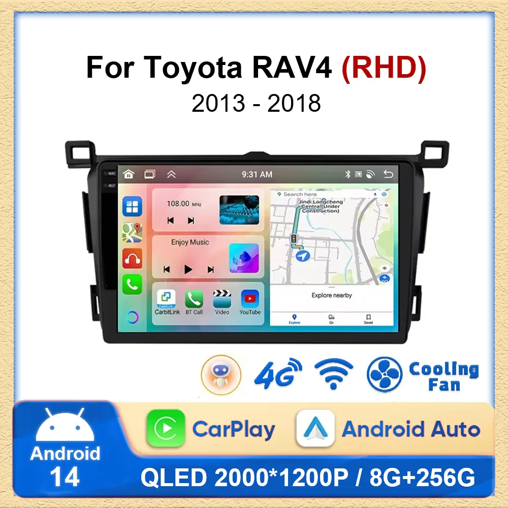 Android 14 Беспроводное автомобильное радио Carplay для Toyota RAV4 Rav 4 2013-2018 Мультимедийный плеер Навигация GPS 4G + WIFI Стерео RDS
Android 14 Беспроводное автомобильное радио Carplay для Toyota RAV4 Rav 4 2013-2018 Мультимедийный плеер Навигация GPS 4G + WIFI Стерео RDS