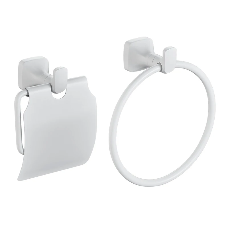Toilet Paper Holder With Cover Bathroom Roll Tissue Rack Towel Ring Wall Mounted Accessories Accessoires Fashion White Steel
Toilet Paper Holder With Cover Bathroom Roll Tissue Rack Towel Ring Wall Mounted Accessories Accessoires Fashion White Steel
