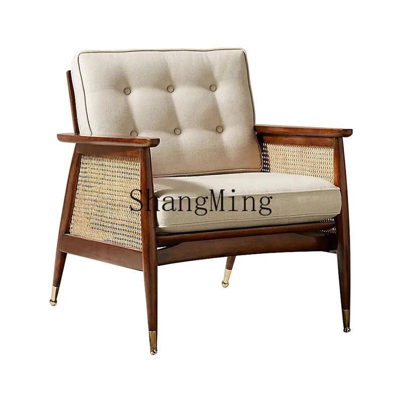 XMH Solid Wood Rattan Single Sofa Chair Retro B & B Hotel Model Room Living Room Leisure Back Chair
XMH Solid Wood Rattan Single Sofa Chair Retro B & B Hotel Model Room Living Room Leisure Back Chair
