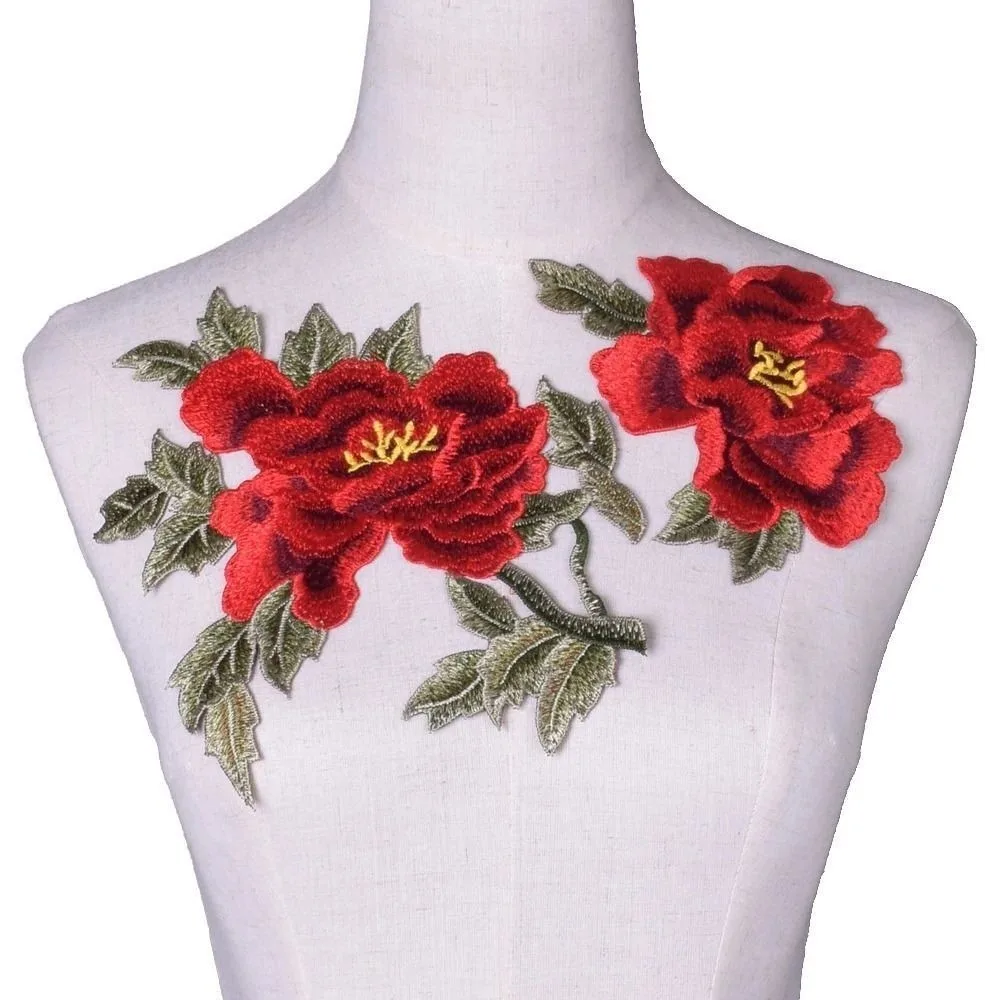 Embroidered Peony Flower Patches Sticker Sew on Gown Appliques Removable Diy Decoration Large Flowers Patch Wedding Gown Dress
Embroidered Peony Flower Patches Sticker Sew on Gown Appliques Removable Diy Decoration Large Flowers Patch Wedding Gown Dress
