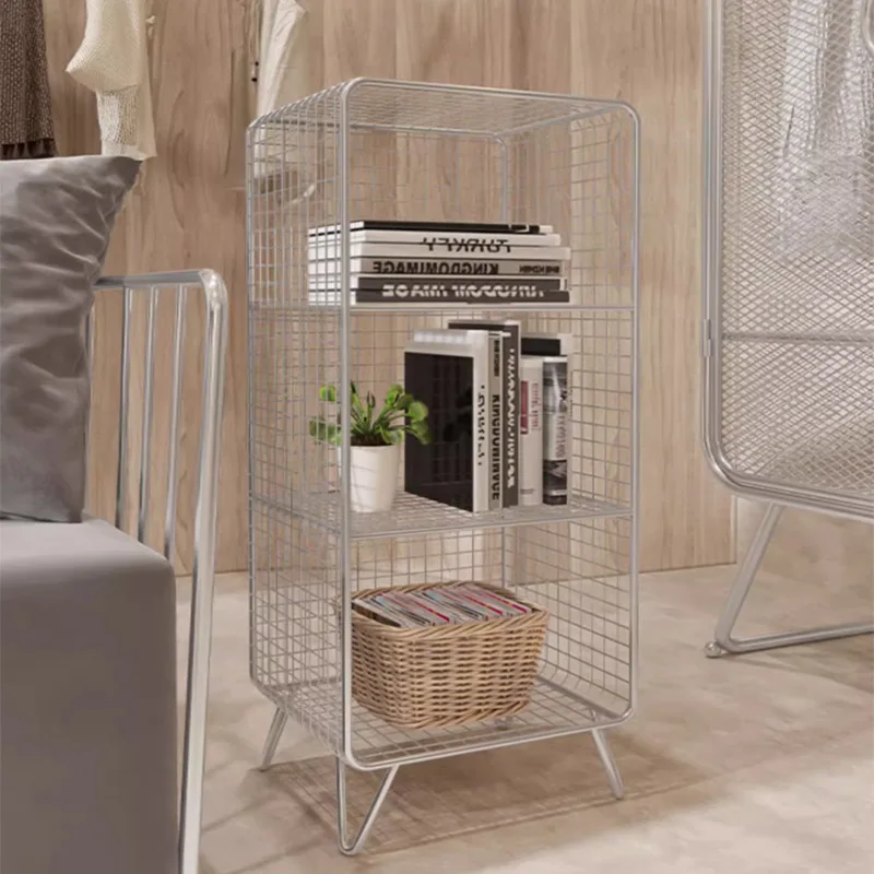 Bay window bookcase, wrought iron bookshelf, floor-to-ceiling clothing store, small shelf, bedside storage, stainless steel
Bay window bookcase, wrought iron bookshelf, floor-to-ceiling clothing store, small shelf, bedside storage, stainless steel