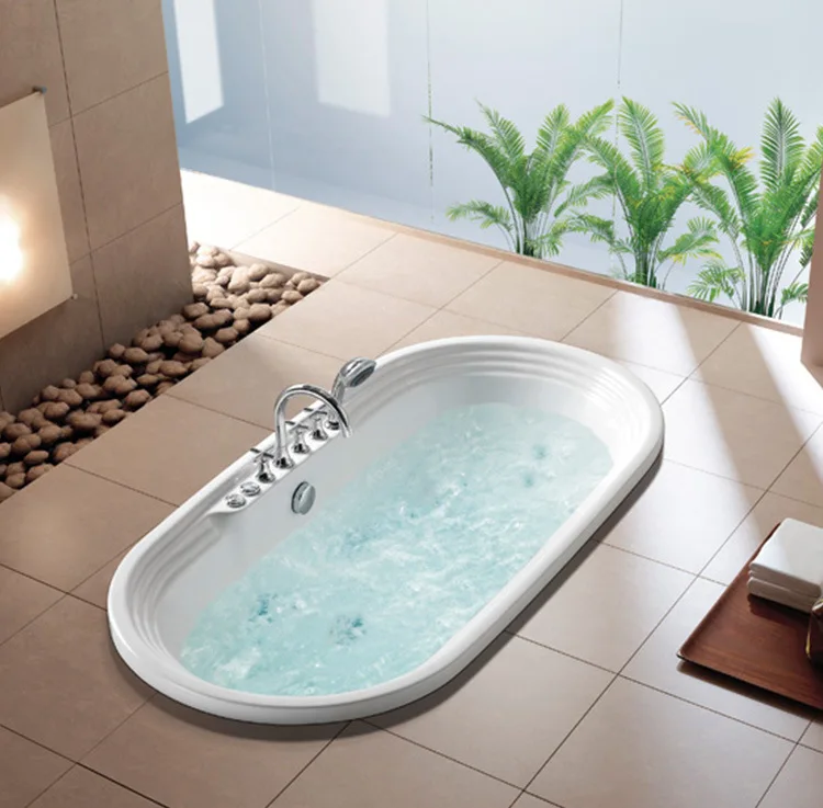 Встроенная акриловая одиночная ванна в европейском стиле, овальная роскошная семья
Встроенная акриловая одиночная ванна в европейском стиле, овальная роскошная семья