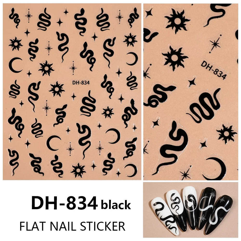 1/5pcs Snake Design Nail Stickers Belly Black Aesthetic Art Decoration Stickers DIY Manicure Decorative Decals
1/5pcs Snake Design Nail Stickers Belly Black Aesthetic Art Decoration Stickers DIY Manicure Decorative Decals