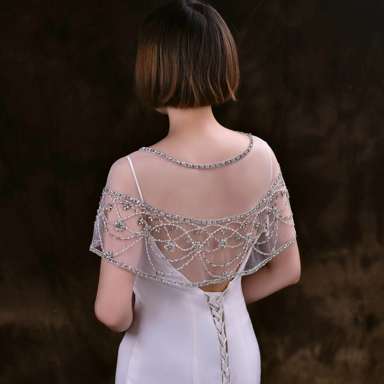 SG32 Wedding Wraps Bridal Jacket Transparent Top for Evening Covers Shoulders Woman Wedding See Bolero Bridal Accessories
SG32 Wedding Wraps Bridal Jacket Transparent Top for Evening Covers Shoulders Woman Wedding See Bolero Bridal Accessories