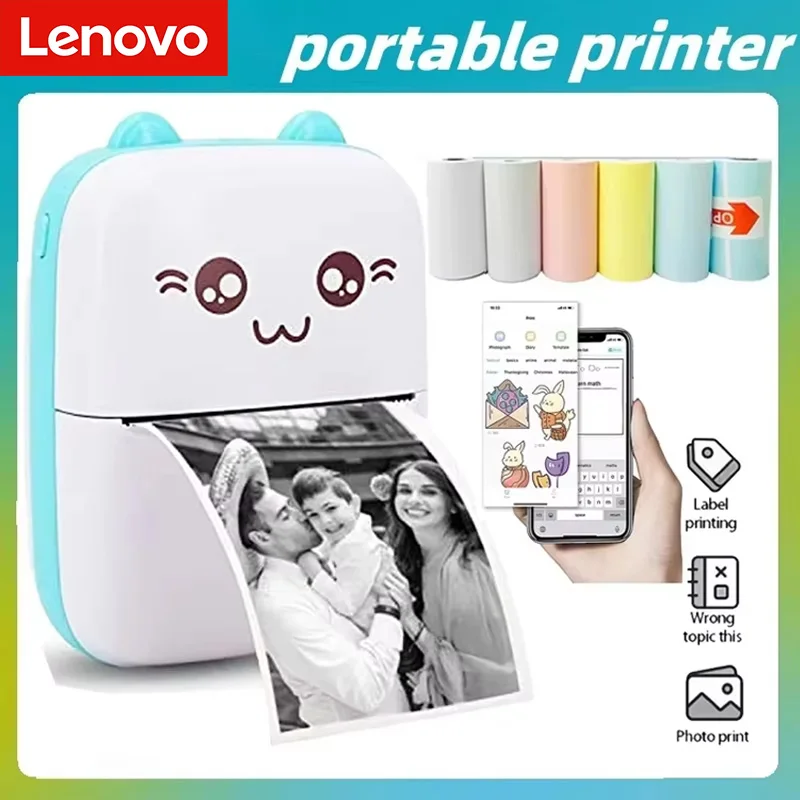 Портативный термопринтер, мини-кошка с принтом, карманный термопринтер для фотографий, 58 мм, печать, беспроводные Bluetooth, Android, iOS, принтеры
Портативный термопринтер, мини-кошка с принтом, карманный термопринтер для фотографий, 58 мм, печать, беспроводные Bluetooth, Android, iOS, принтеры