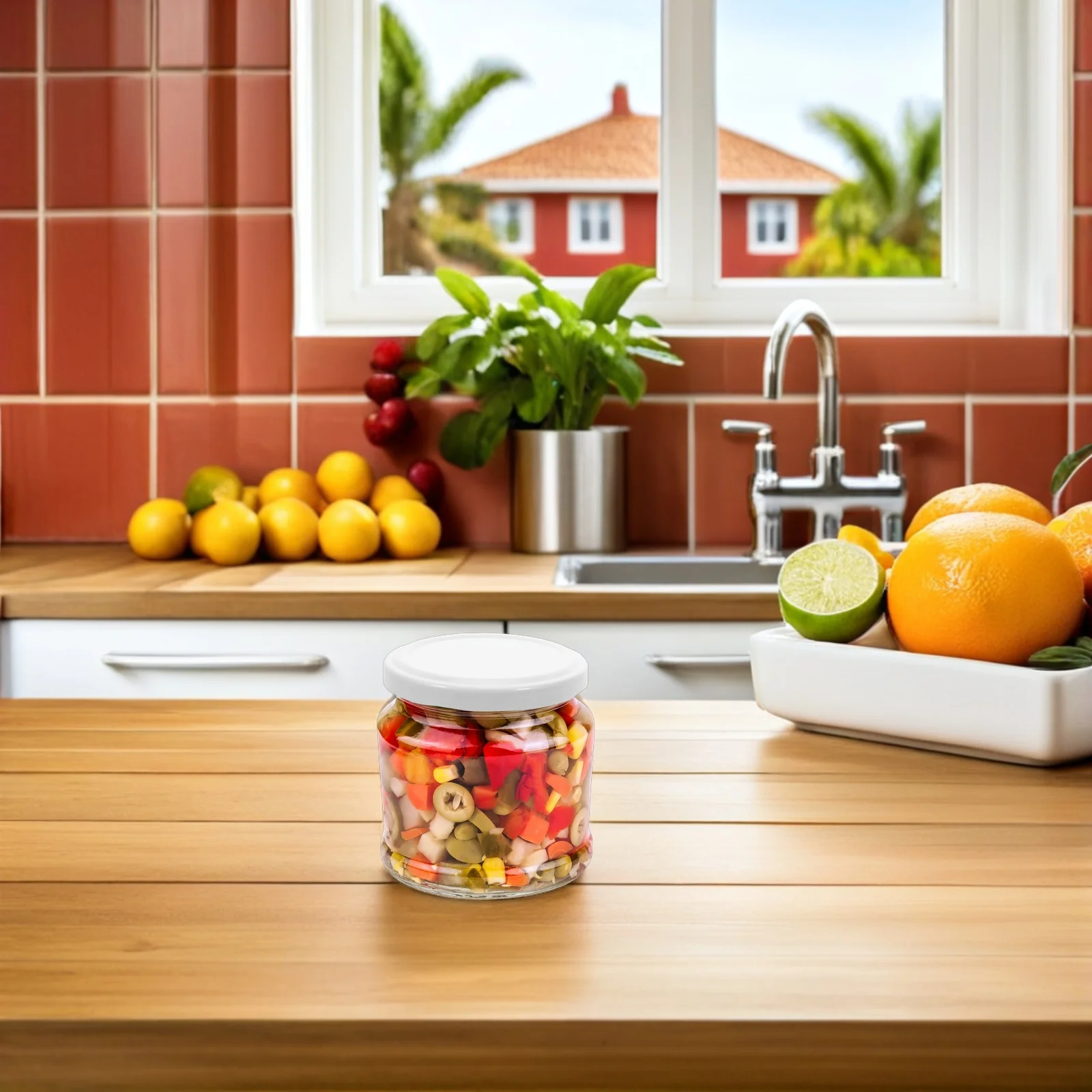 50Pcs Tinplate Mason Jar Lids 66mm Regular Mouth Airtight Sealing Leakproof Caps for Food Storage Canning White
50Pcs Tinplate Mason Jar Lids 66mm Regular Mouth Airtight Sealing Leakproof Caps for Food Storage Canning White