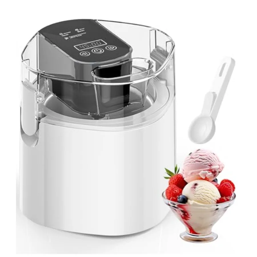 Ice Cream Maker Machine, 1.52 Quarts Ice Cream, Sorbet and Frozen Yogurt Machine, 1.52-Qt Insulated Freezer Bowl, LCD Screen an
Ice Cream Maker Machine, 1.52 Quarts Ice Cream, Sorbet and Frozen Yogurt Machine, 1.52-Qt Insulated Freezer Bowl, LCD Screen an