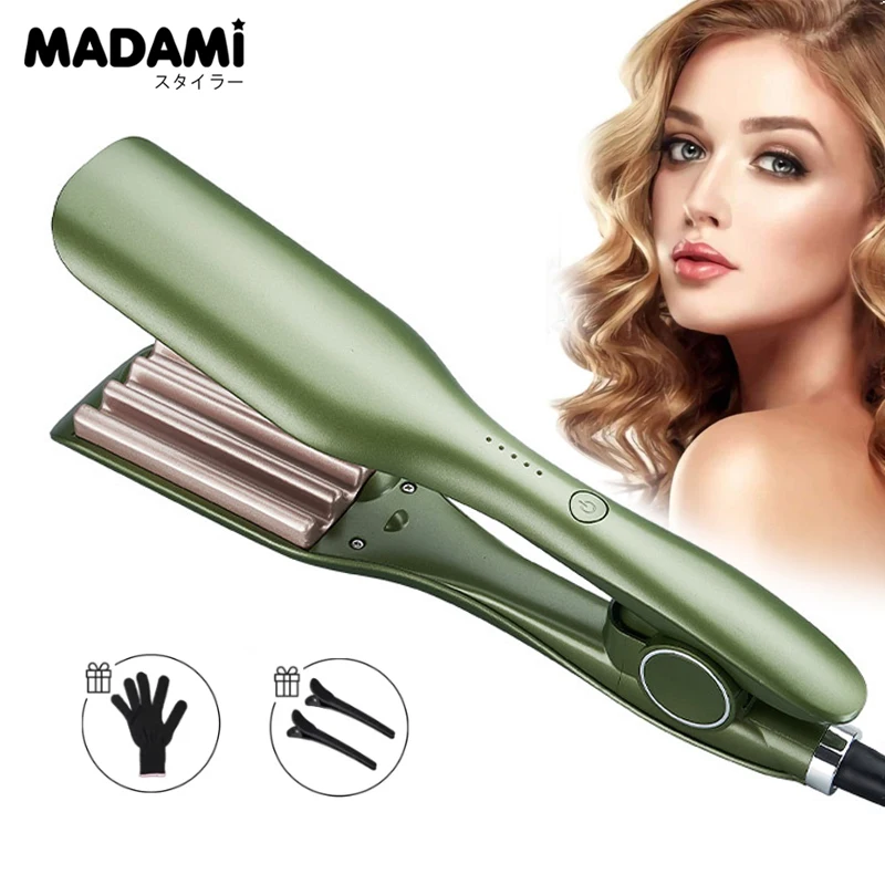 Professional Hair Crimper Iron Corn Plate Tourmaline Ceramic for All Hair Types Corrugated Curling Styling Tools Dual Voltage
Professional Hair Crimper Iron Corn Plate Tourmaline Ceramic for All Hair Types Corrugated Curling Styling Tools Dual Voltage