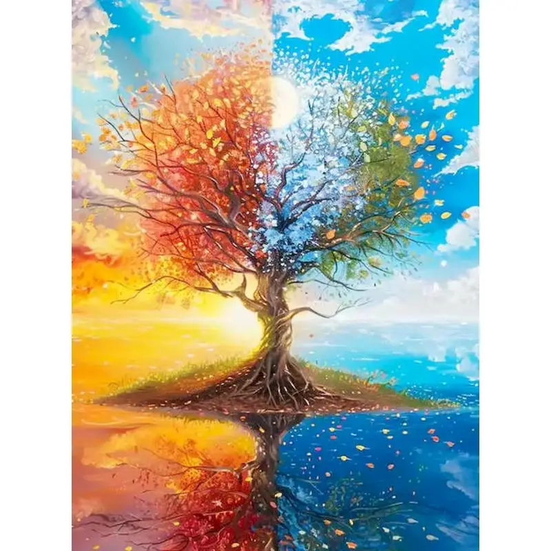 GATYZTORY Painting By Numbers Landscape Drawing On Canvas HandPainted DIY Picture By Number Four Seasons Scenery Kits Home Decor
GATYZTORY Painting By Numbers Landscape Drawing On Canvas HandPainted DIY Picture By Number Four Seasons Scenery Kits Home Decor