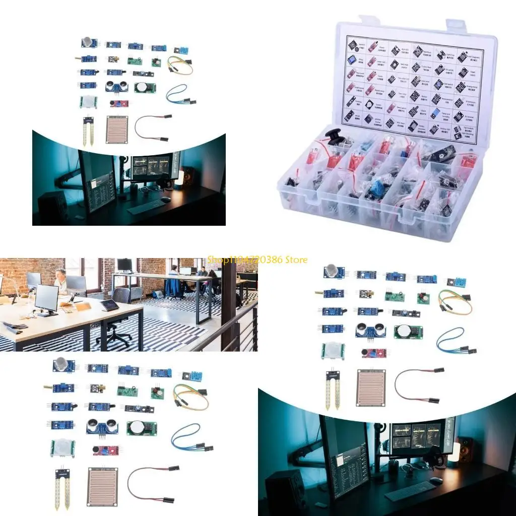 K0EA 16 in 1 Sensoring Module Collection for Electronics Experiments Prototyping and Motion Detection
K0EA 16 in 1 Sensoring Module Collection for Electronics Experiments Prototyping and Motion Detection