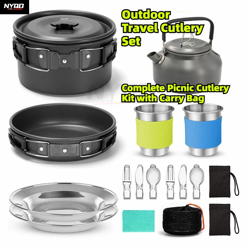 Portable Outdoor Cookware Set, Camping Pot & Kettle Set, Lightweight Nesting Cookware for Hiking Picnic
Portable Outdoor Cookware Set, Camping Pot & Kettle Set, Lightweight Nesting Cookware for Hiking Picnic