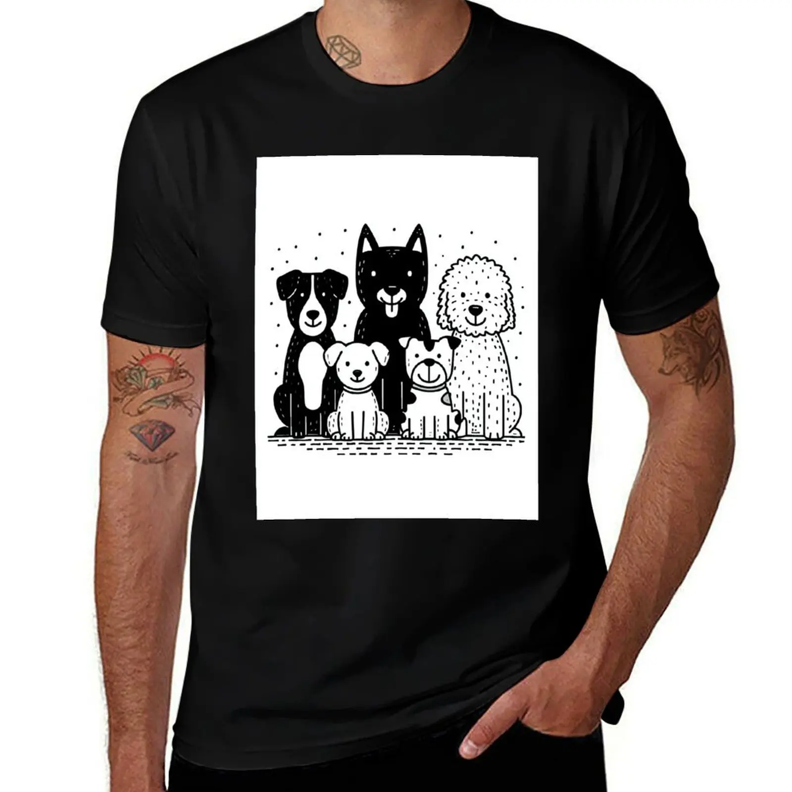 Minimalist Line Drawing Of Dogs In Formation T-Shirt sports fans animal prinfor boys affliction shirts t shirts for men cotton
Minimalist Line Drawing Of Dogs In Formation T-Shirt sports fans animal prinfor boys affliction shirts t shirts for men cotton