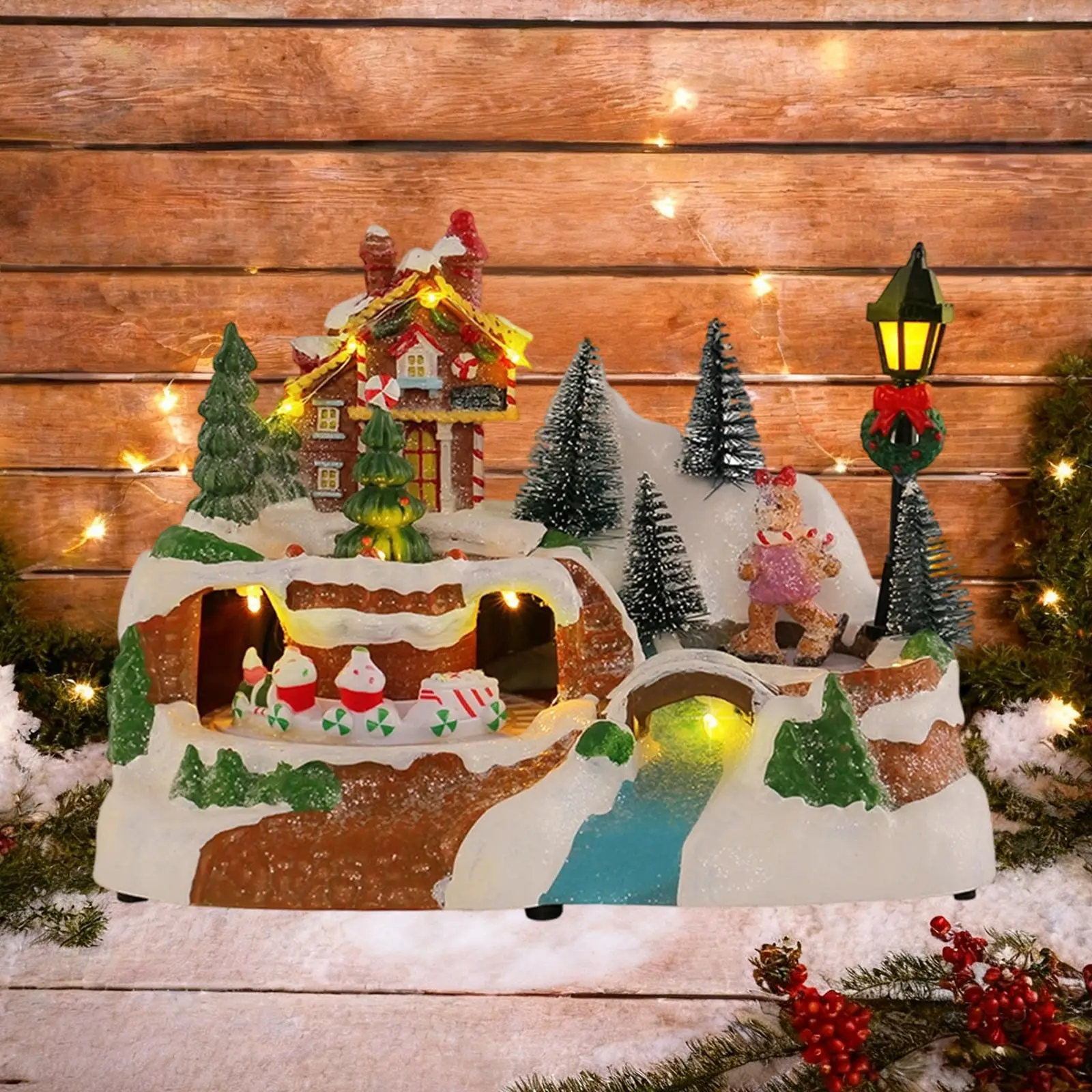 Праздничная музыкальная рождественская музыкальная шкатулка, украшение с вращающимися огнями, изделия из смолы для гостиной, праздничного декора и подарка для детей
Праздничная музыкальная рождественская музыкальная шкатулка, украшение с вращающимися огнями, изделия из смолы для гостиной, праздничного декора и подарка для детей