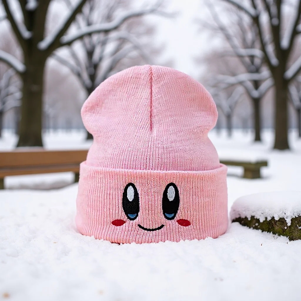 Cartoon Star Kirby Kawaii Woolen Hats Cute Winter Knitted Pink Headscarves Anime Warm Caps Girls Christmas Gifts Toys
Cartoon Star Kirby Kawaii Woolen Hats Cute Winter Knitted Pink Headscarves Anime Warm Caps Girls Christmas Gifts Toys