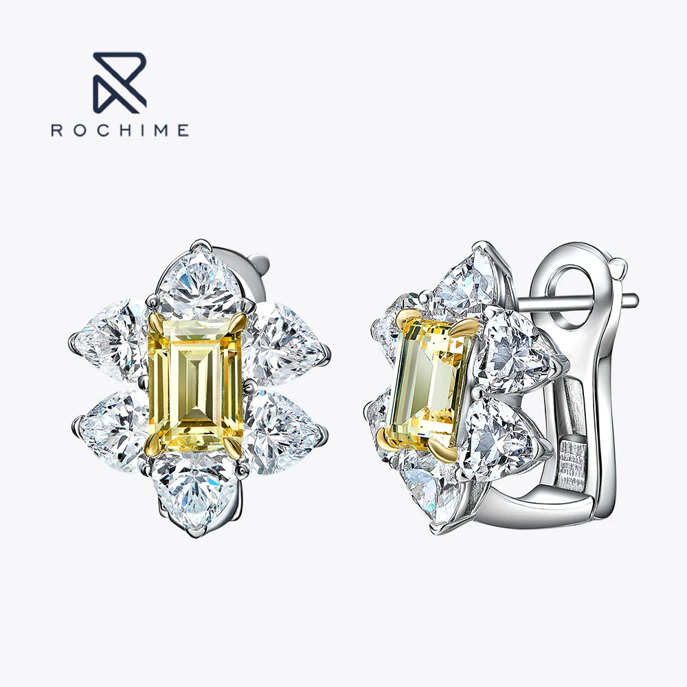 Rochime Cluster Yellow Gemstone Earrings S925 Silver Gold Plated 5a Zircon Jewelry For Women
Rochime Cluster Yellow Gemstone Earrings S925 Silver Gold Plated 5a Zircon Jewelry For Women