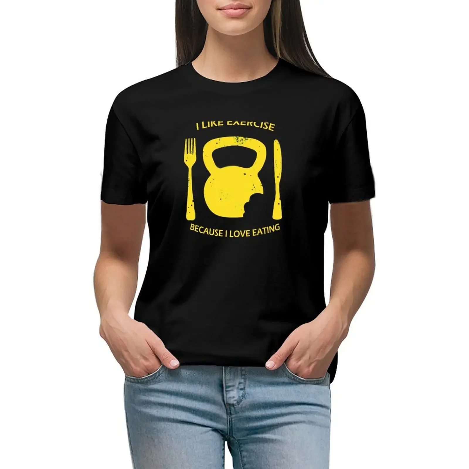 I Like to Exercise T-Shirt Short sleeve tee summer clothes summer top tees Women's t-shirt
I Like to Exercise T-Shirt Short sleeve tee summer clothes summer top tees Women's t-shirt