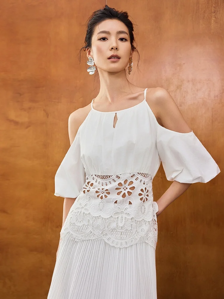 Белый топ с вышивкой и открытыми плечами JIANCHA, летняя коллекция, модный универсальный свободный крой, хлопковая рубашка
Белый топ с вышивкой и открытыми плечами JIANCHA, летняя коллекция, модный универсальный свободный крой, хлопковая рубашка