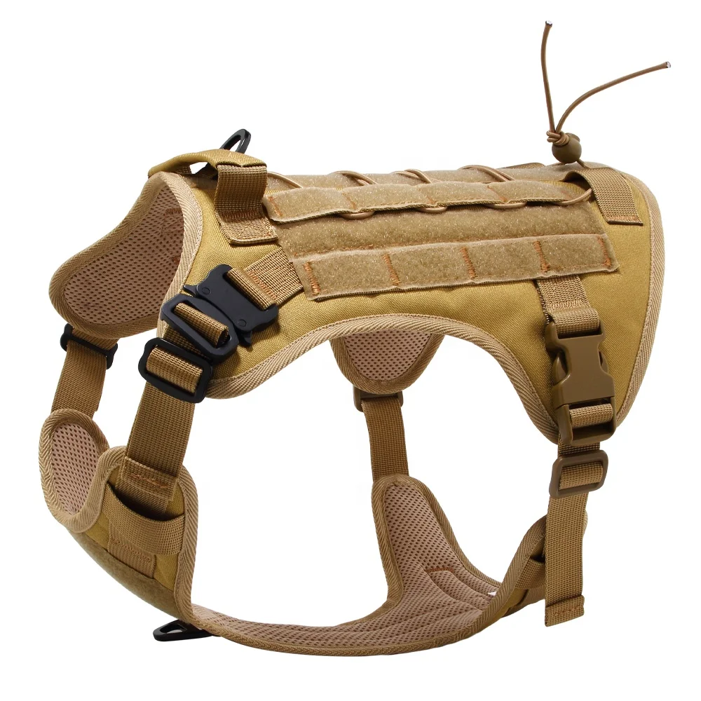 Top Fashion Heavy Duty No Pull Tactical Dog Harness with Handle Adjustable and Quick Release Cobra Buckle Padding With Mesh
Top Fashion Heavy Duty No Pull Tactical Dog Harness with Handle Adjustable and Quick Release Cobra Buckle Padding With Mesh