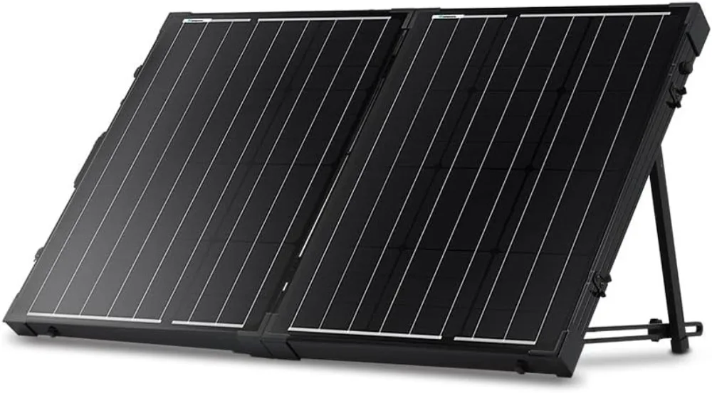 Renogy 100 Watt 12 Volt Portable Solar Panel for Power Station, Foldable 100W Solar Panel Suitcase with Adjustable Kickstand
Renogy 100 Watt 12 Volt Portable Solar Panel for Power Station, Foldable 100W Solar Panel Suitcase with Adjustable Kickstand