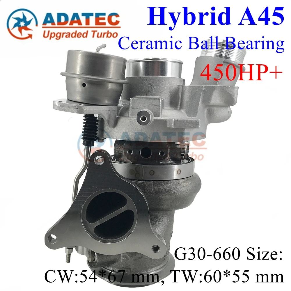 450HP+ Hybrid Ball Bearing A45 Turbo 18559880013 18559900010 A133090028080 Upgrade Turbocharger for Mercedes-Benz A45 AMG M133 2
450HP+ Hybrid Ball Bearing A45 Turbo 18559880013 18559900010 A133090028080 Upgrade Turbocharger for Mercedes-Benz A45 AMG M133 2