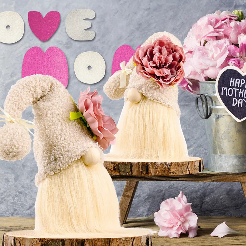 Creative Carnation Gnome Adornment Mother's Day Gift Lovely Faceless Gnome Ornament Decorative Household Festival Present
Creative Carnation Gnome Adornment Mother's Day Gift Lovely Faceless Gnome Ornament Decorative Household Festival Present