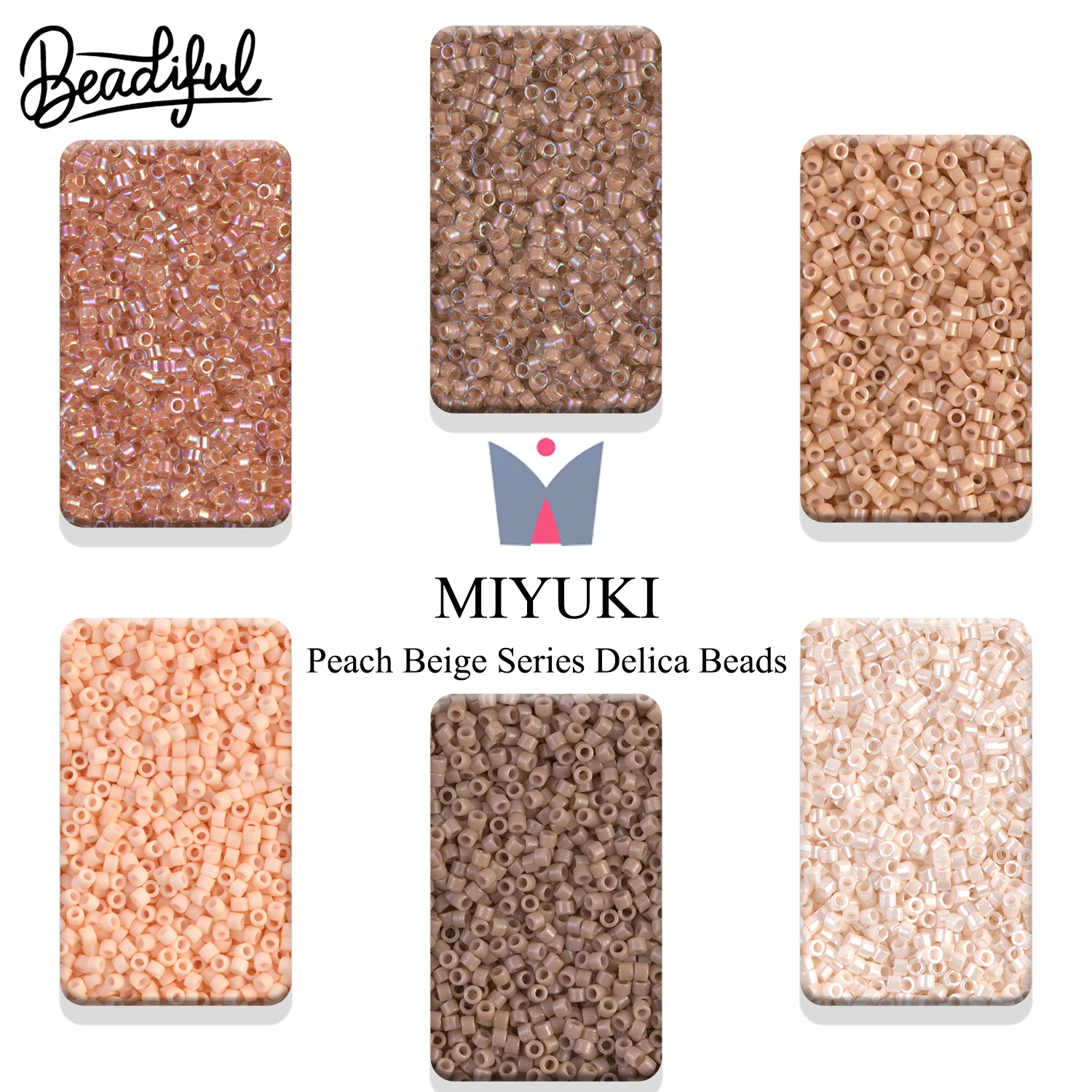 MIYUKI DELICA BEADS 11/0 10g 2000pcs - Peach Beige Series Japan Glass Seed Beads for DIY Fringe Earrings & Beadwork
MIYUKI DELICA BEADS 11/0 10g 2000pcs - Peach Beige Series Japan Glass Seed Beads for DIY Fringe Earrings & Beadwork