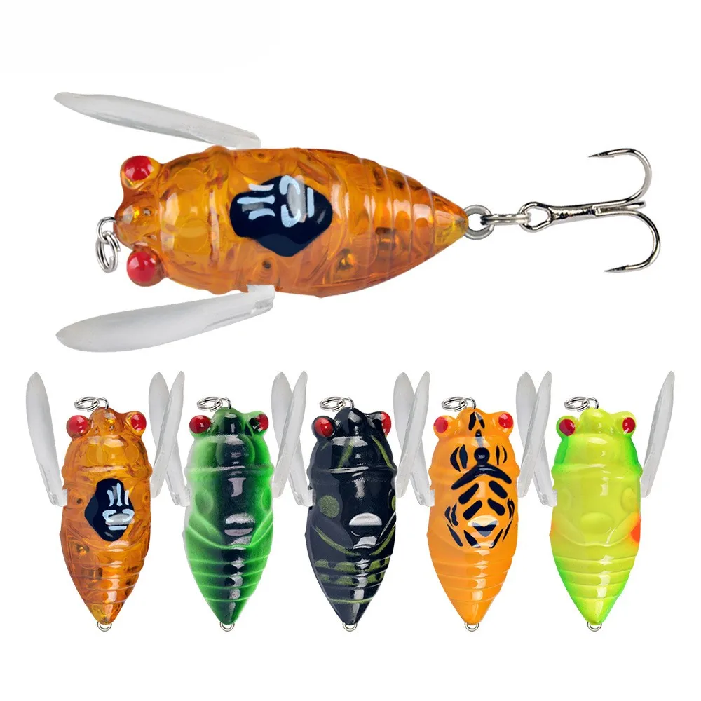 1-Pc 4.5cm 5g Cicada Lure, Topwater Floating Hard Bait with Rattle & 3D Eyes, for Panfish Trout Bass Perch Ultralight Fishing
1-Pc 4.5cm 5g Cicada Lure, Topwater Floating Hard Bait with Rattle & 3D Eyes, for Panfish Trout Bass Perch Ultralight Fishing