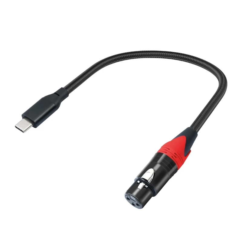 USB C to 3Pin Female Cable to USB C Cable Flexible Type C Male to 3Pin Female Microphone Cord Connectors Adapters for PC 
USB C to 3Pin Female Cable to USB C Cable Flexible Type C Male to 3Pin Female Microphone Cord Connectors Adapters for PC