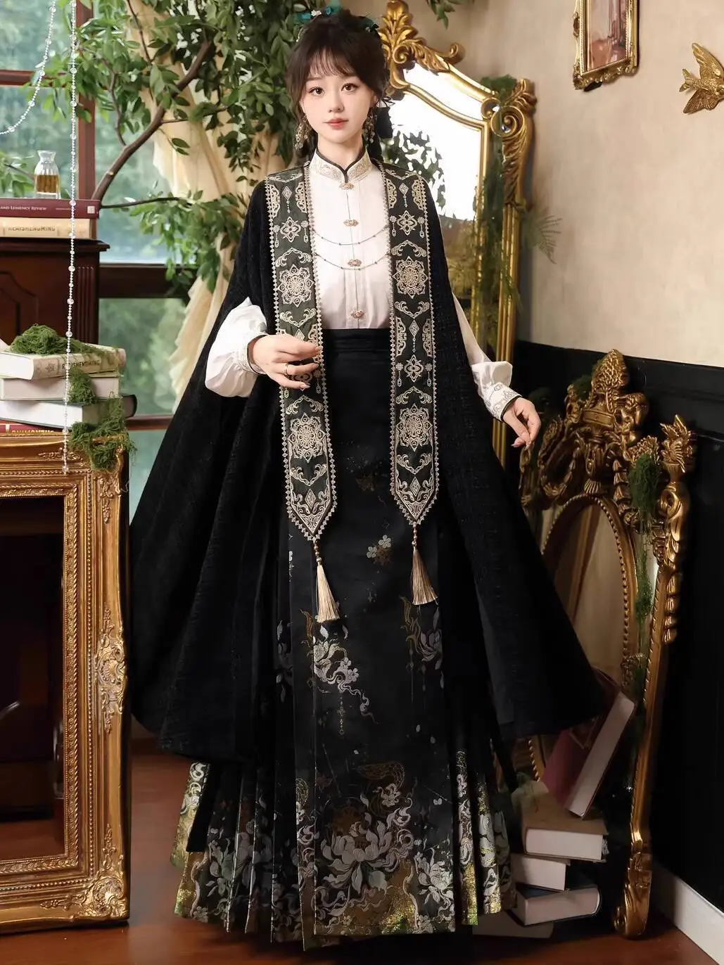 New Chinese Style Hanfu Women Daily Cloak Tops Horse-face Skirt Chinese Style Han Elements Fiesta Carnival Halloween Cos Cosplay
New Chinese Style Hanfu Women Daily Cloak Tops Horse-face Skirt Chinese Style Han Elements Fiesta Carnival Halloween Cos Cosplay