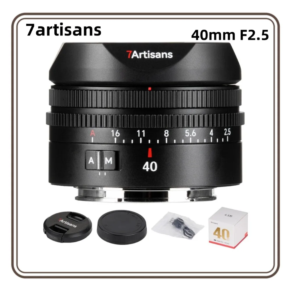7ARTISANS 40mmF2.5 Полнокадровый автофокусный объектив для камер Sony E-Mount, ультракомпактный фикс-объектив с 9-лопастной диафрагмой
7ARTISANS 40mmF2.5 Полнокадровый автофокусный объектив для камер Sony E-Mount, ультракомпактный фикс-объектив с 9-лопастной диафрагмой