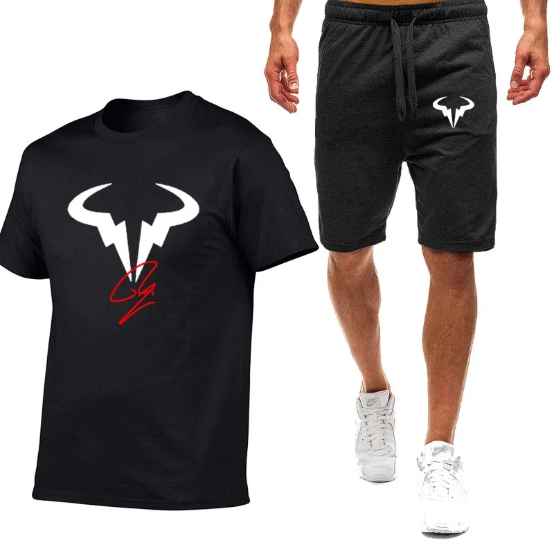 Rafael Nadal Tennis Player Men Summer Sell Well Nine Color Short-sleeved T-shirt Simple Casual Trendy Comfortable Leisure Suit
Rafael Nadal Tennis Player Men Summer Sell Well Nine Color Short-sleeved T-shirt Simple Casual Trendy Comfortable Leisure Suit