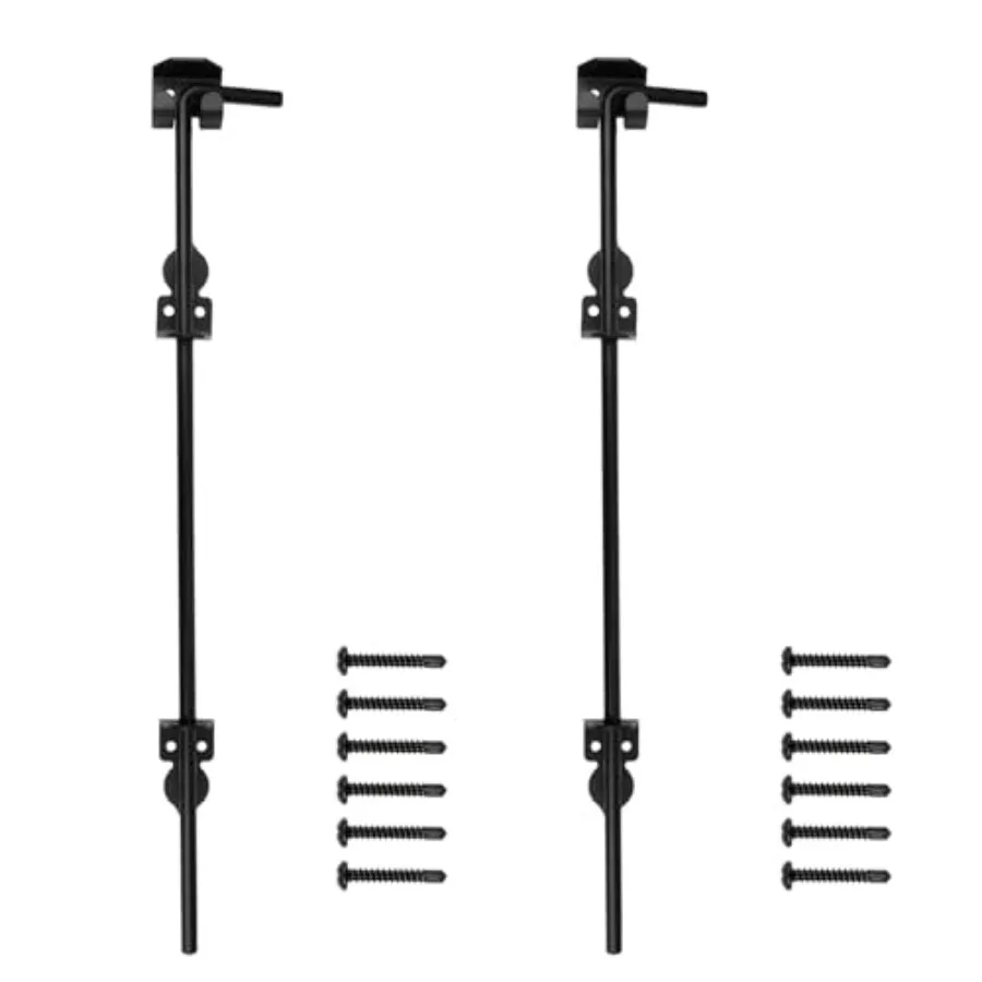 Gezen 24" Cane Bolt Gate Drop Rod Heavy Duty Gate Hardware for Wooden Fences Metal Vinyl Gates Doors Gate Ground Latch for Hold
Gezen 24" Cane Bolt Gate Drop Rod Heavy Duty Gate Hardware for Wooden Fences Metal Vinyl Gates Doors Gate Ground Latch for Hold