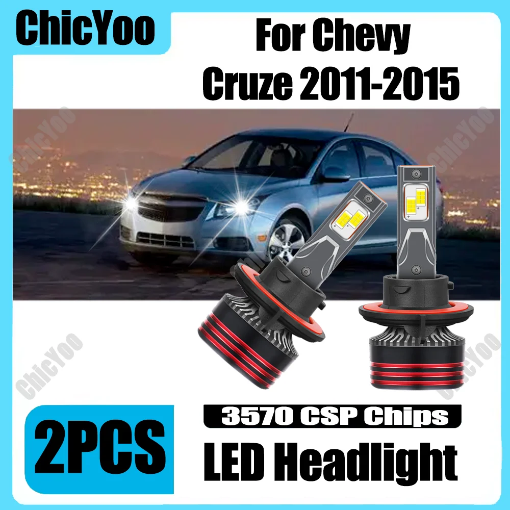 2PCS 150W 30000LM High Low Beam LED Headlights 3570 CSP Chips Auto Headlamps 12V 24V For Chevy Cruze 2011 2012 2013 2014 2015
2PCS 150W 30000LM High Low Beam LED Headlights 3570 CSP Chips Auto Headlamps 12V 24V For Chevy Cruze 2011 2012 2013 2014 2015