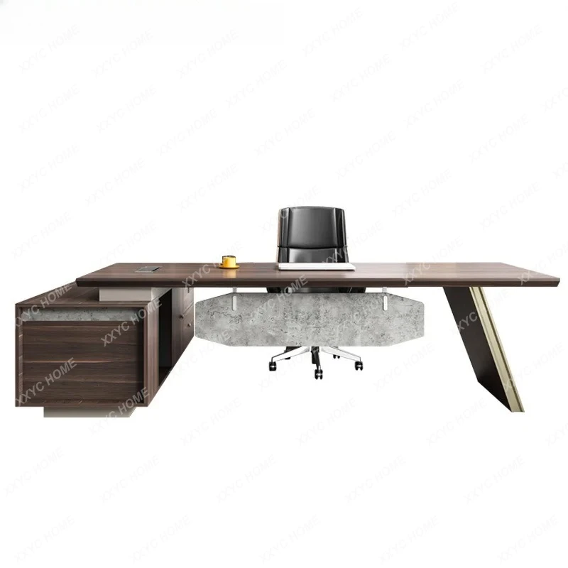 Boss desk Boss table Simple modern president table Light luxury atmosphere Large class table
Boss desk Boss table Simple modern president table Light luxury atmosphere Large class table