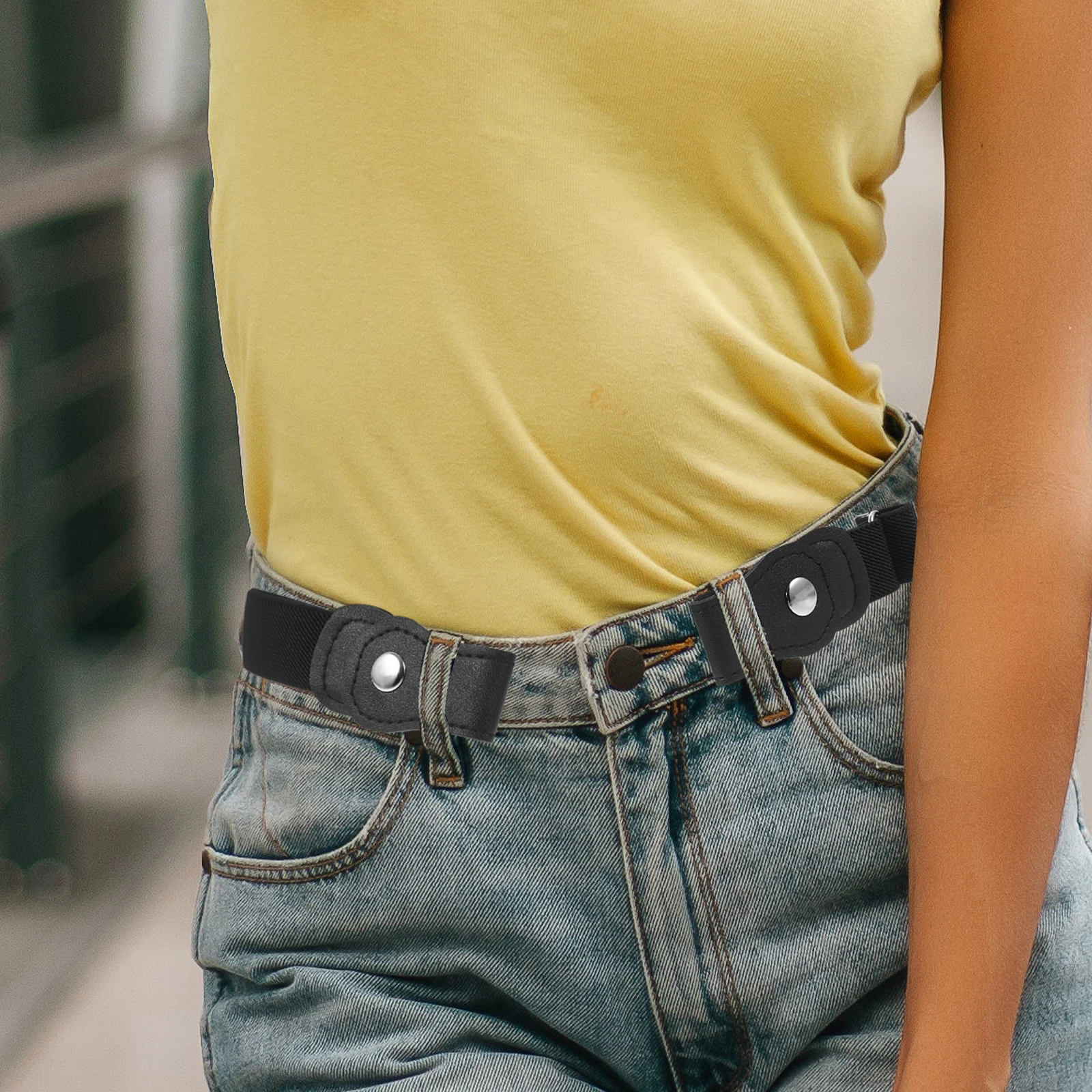 Adjustable No Buckle Kids Elastic Waist Band Unisex Stretch Belt For Boys Girls Black Decorative Belt For Uniform Jeans
Adjustable No Buckle Kids Elastic Waist Band Unisex Stretch Belt For Boys Girls Black Decorative Belt For Uniform Jeans