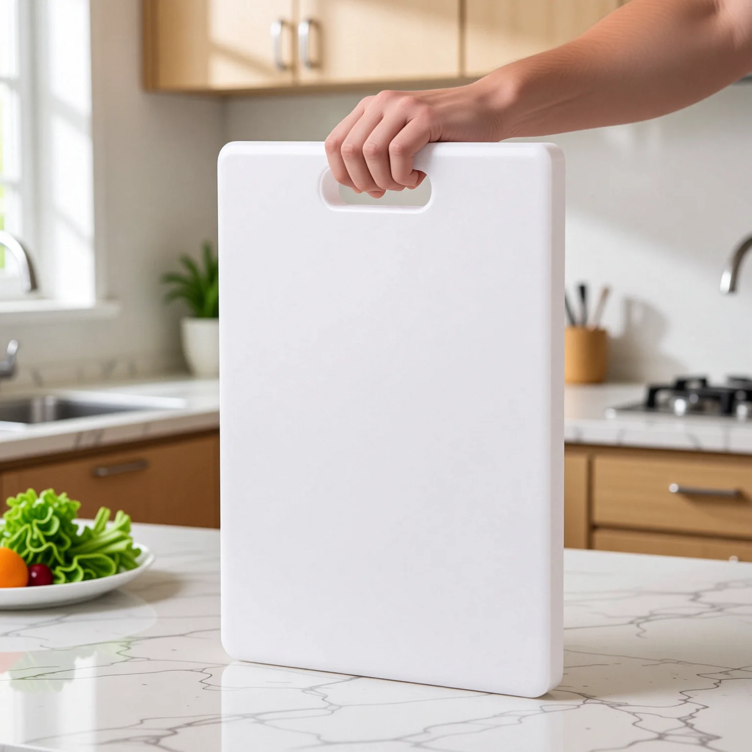 Thickened Plastic Resin Fruit Cutting Board Anti-Mold Kitchen Cutting Board Meat Chopping Board Drill Board White Restaurant ...
Thickened Plastic Resin Fruit Cutting Board Anti-Mold Kitchen Cutting Board Meat Chopping Board Drill Board White Restaurant ...
