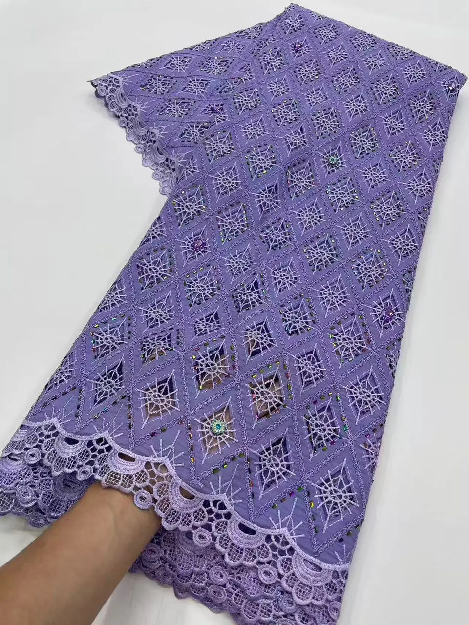 White Lace Fabric Nigerian Fabric 5Yards French Lace Fabrics Organza African Lace Sequence Fabric With Diamond And Stone A1097-1
White Lace Fabric Nigerian Fabric 5Yards French Lace Fabrics Organza African Lace Sequence Fabric With Diamond And Stone A1097-1