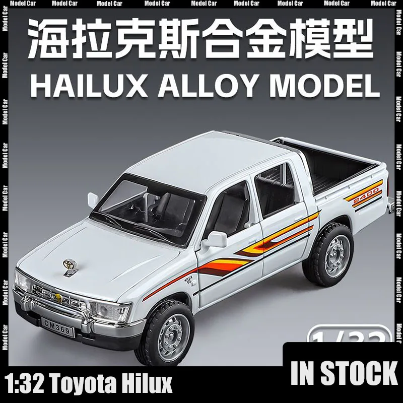 1:32 Toyota Hilux Miniature Model Car Road Pickup Truck Alloy Metal Diecast Sound Light Series Hobby Display Birthday Gifts Toys
1:32 Toyota Hilux Miniature Model Car Road Pickup Truck Alloy Metal Diecast Sound Light Series Hobby Display Birthday Gifts Toys