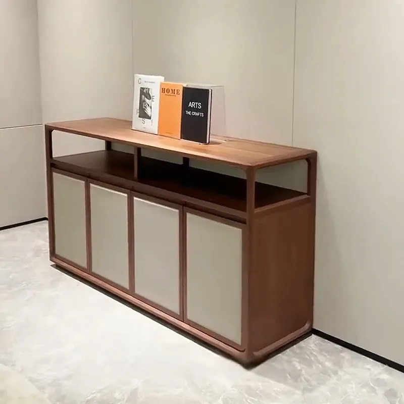 merican black walnut four-door dining side cabinet Modern simple light luxury all-solid wood porch cabinet Locker
merican black walnut four-door dining side cabinet Modern simple light luxury all-solid wood porch cabinet Locker