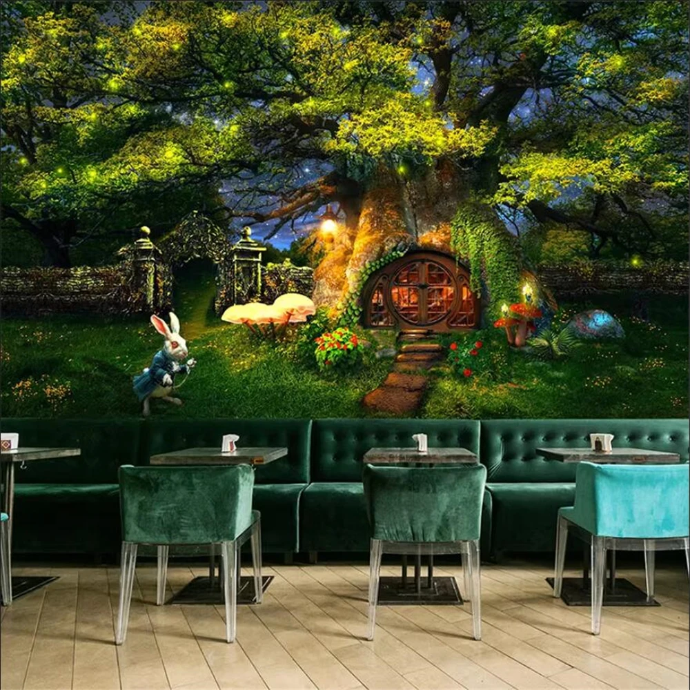Пользовательские настенные обои Dream Forest, парковый центр, природный пейзаж, фреска, мультфильм, детский сад, обои для детской комнаты, наклейки на стену
Пользовательские настенные обои Dream Forest, парковый центр, природный пейзаж, фреска, мультфильм, детский сад, обои для детской комнаты, наклейки на стену