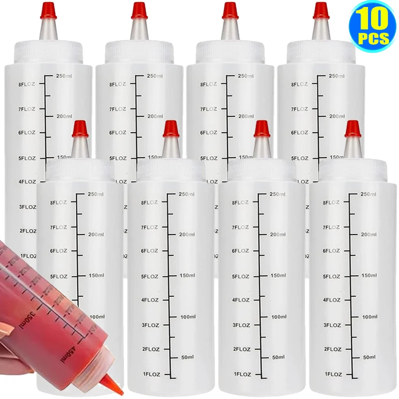 120/250/450ml Plastic Scale Squeeze Bottle Needle-nosed Leak-proof Condiment Bottles Kitchen Ketchup BBQ Salad Sauce Container
120/250/450ml Plastic Scale Squeeze Bottle Needle-nosed Leak-proof Condiment Bottles Kitchen Ketchup BBQ Salad Sauce Container