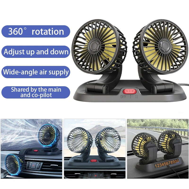 Summer New Car Home Dual-Head Fan Car Adjustable Multi-function Car Mini Double-Head Small Fan
Summer New Car Home Dual-Head Fan Car Adjustable Multi-function Car Mini Double-Head Small Fan