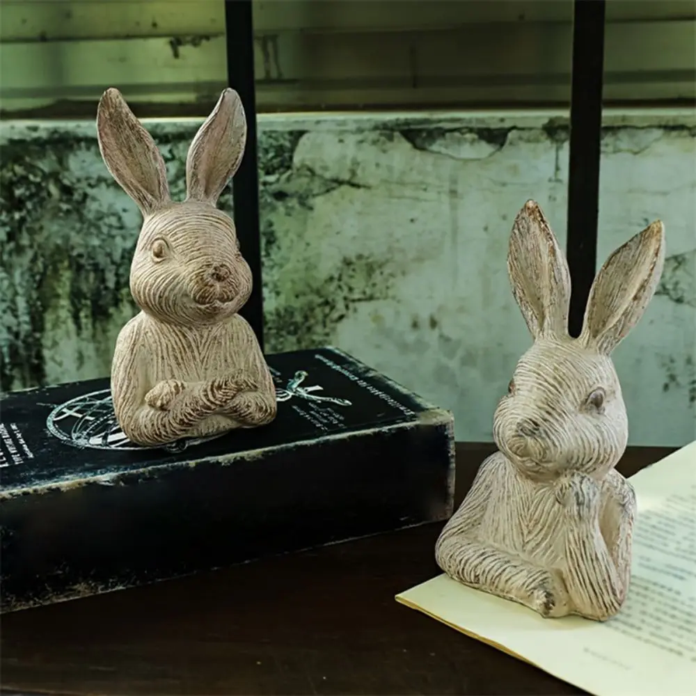 2Pcs Ins Cute Bunny Figurines Handmade Pastoral Half-length Rabbit Ornaments Rural Resin Rabbit Ornaments Photo Props
2Pcs Ins Cute Bunny Figurines Handmade Pastoral Half-length Rabbit Ornaments Rural Resin Rabbit Ornaments Photo Props