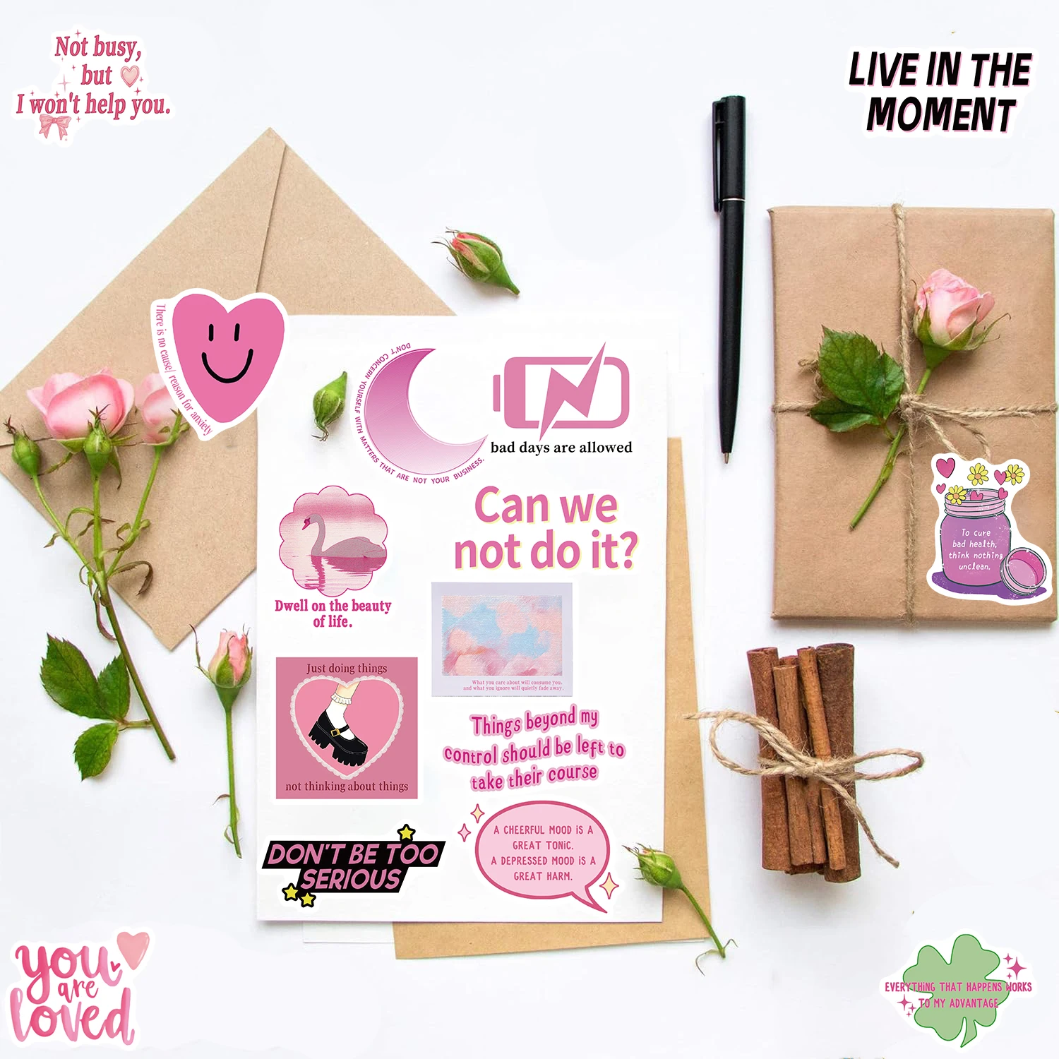 50PCS Sweet and Cool Pink Anti Internal Consumption Sticker Stationery DIY Creative Luggage Car Creative For Phone Stickers
50PCS Sweet and Cool Pink Anti Internal Consumption Sticker Stationery DIY Creative Luggage Car Creative For Phone Stickers