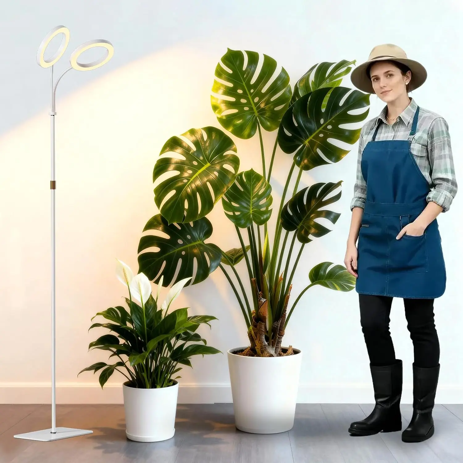 Adjustable Height Indoor Plant Grow Light with Timer, 3 Color Modes & Dimmable Brightness for Large Plants
Adjustable Height Indoor Plant Grow Light with Timer, 3 Color Modes & Dimmable Brightness for Large Plants